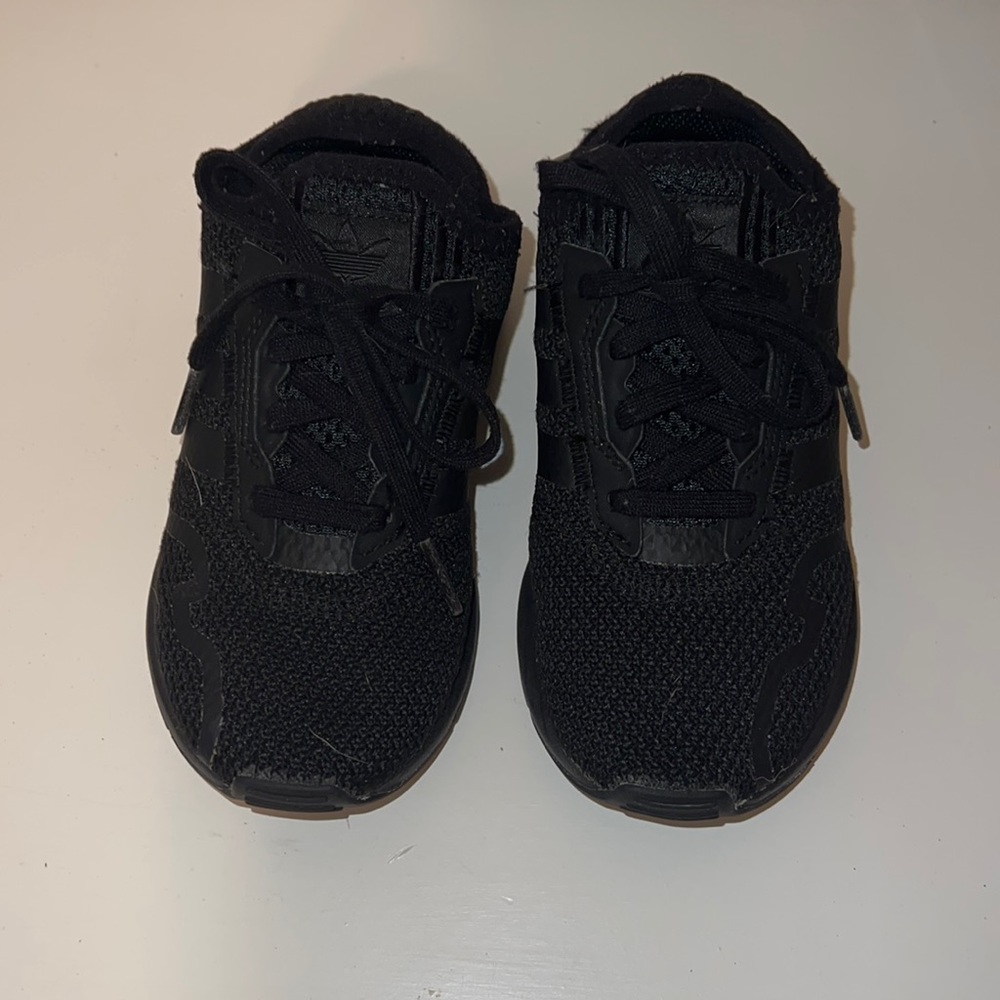 Adidas Swift Run XC, toddler/little kid size 10.5K, black, worn very little.